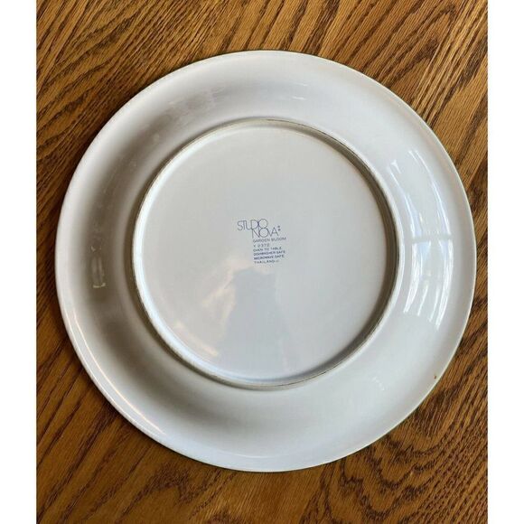 Chop Plate Round Platter Studio Nova Garden Bloom 12" Flowers - Picture 2 of 5